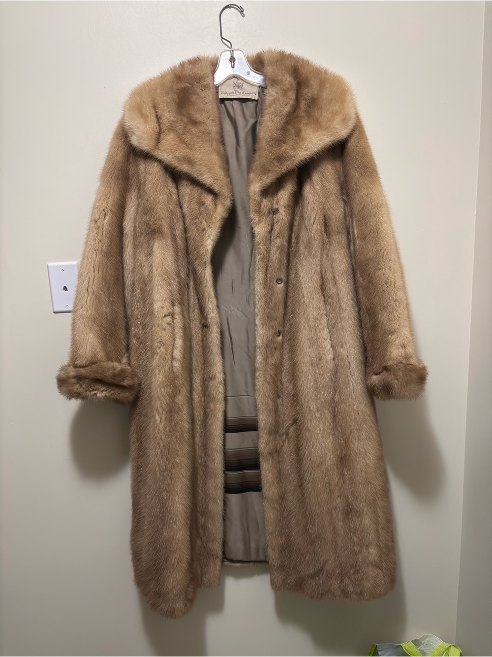 Vintage Hudson’s Bay Company Pastel Mink Fur Coat